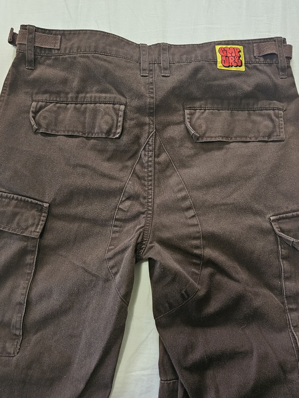 Empyre Dark Brown Cargo Pants with Patch Details